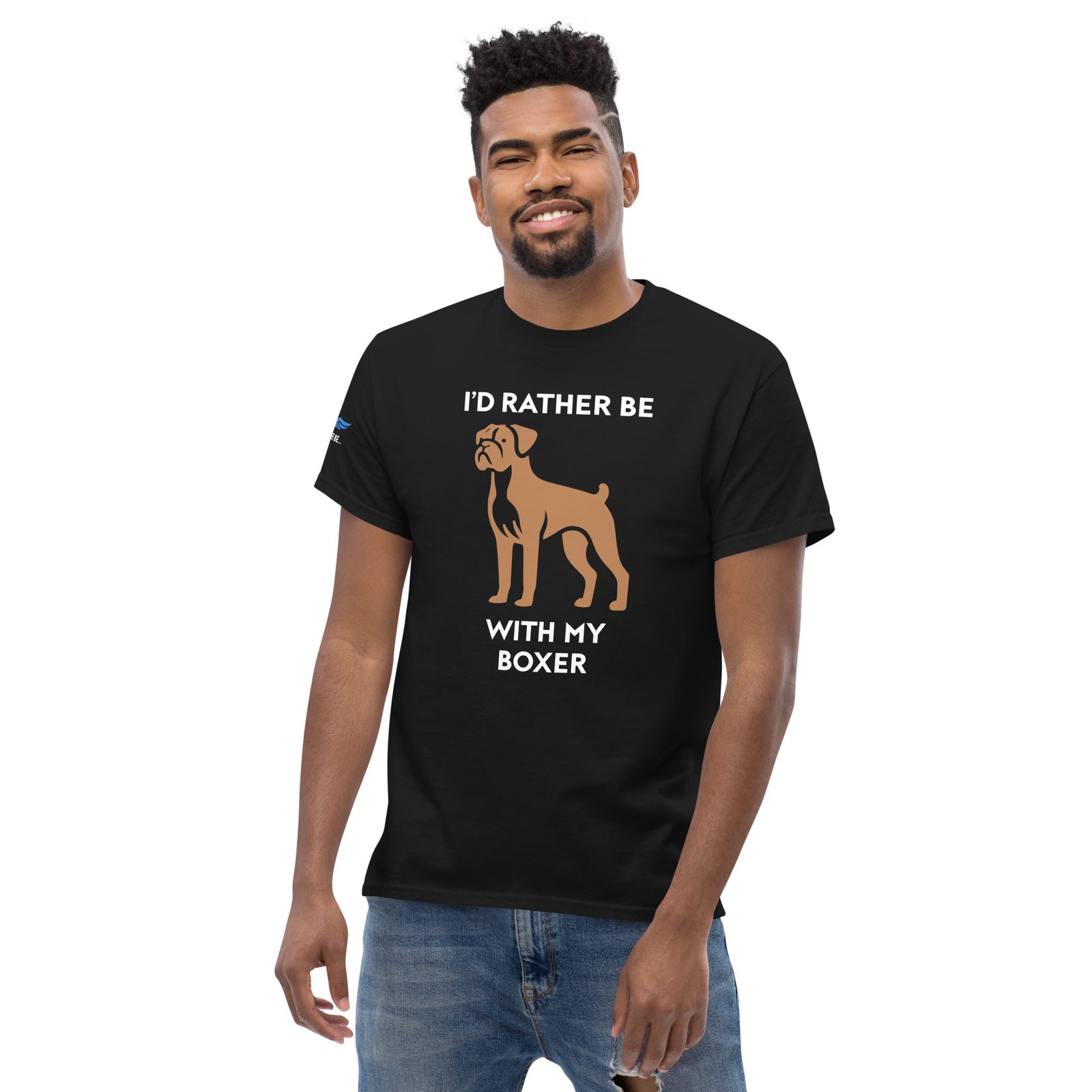 I’d Rather Be With My Boxer T-Shirt - Image 4