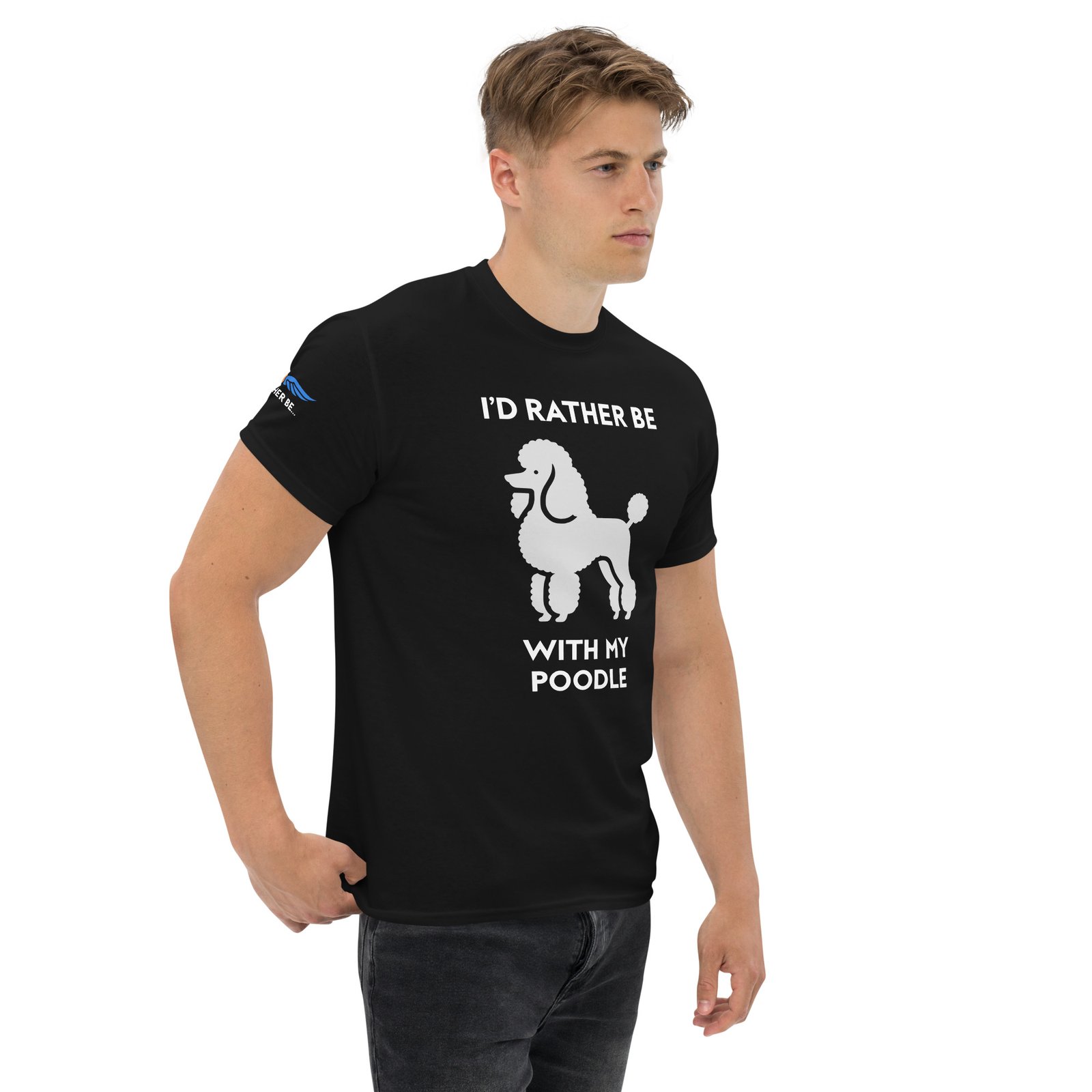 I’d Rather Be With My Poodle T-Shirt - Image 2