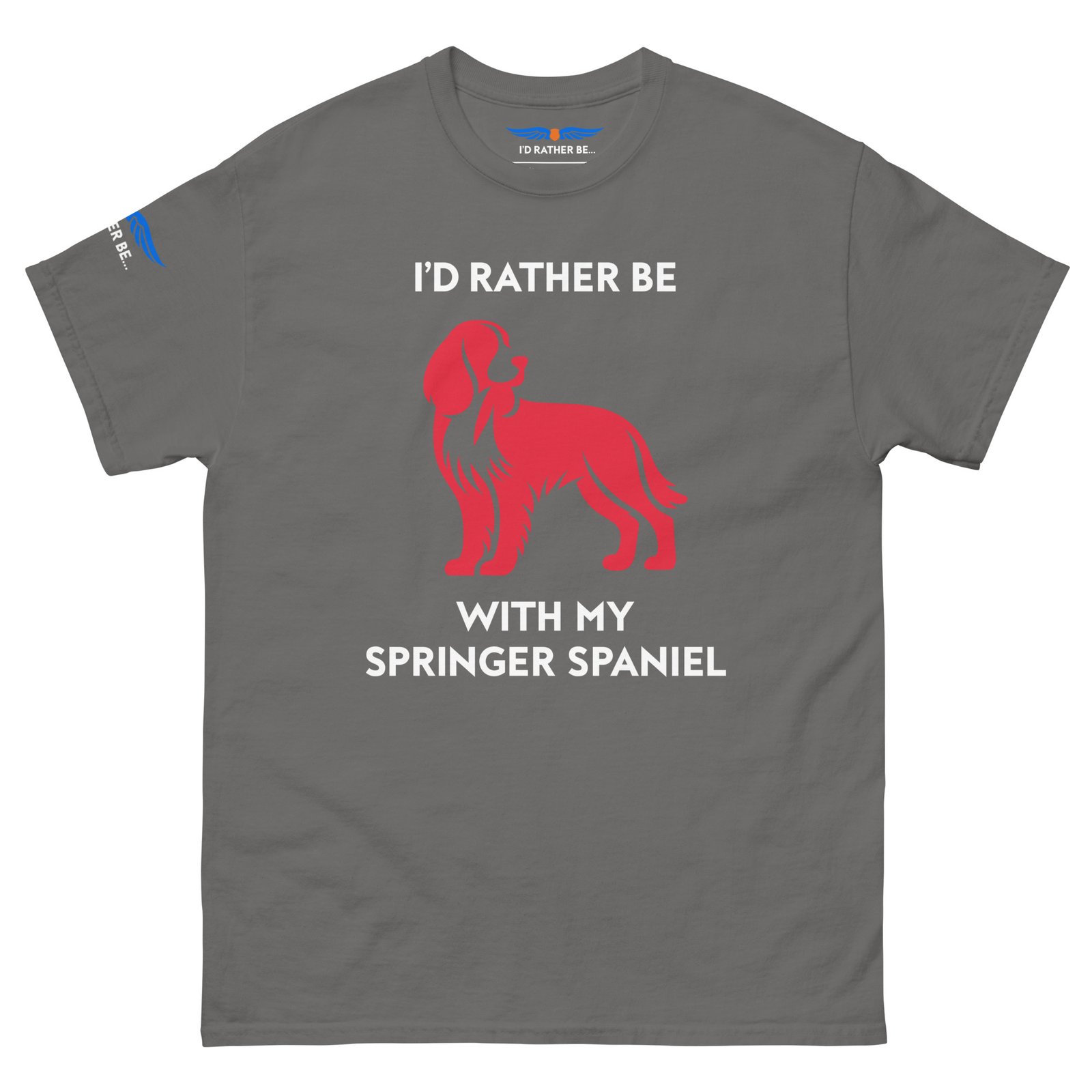 I’d Rather Be With My Springer Spaniel T-Shirt - Image 5