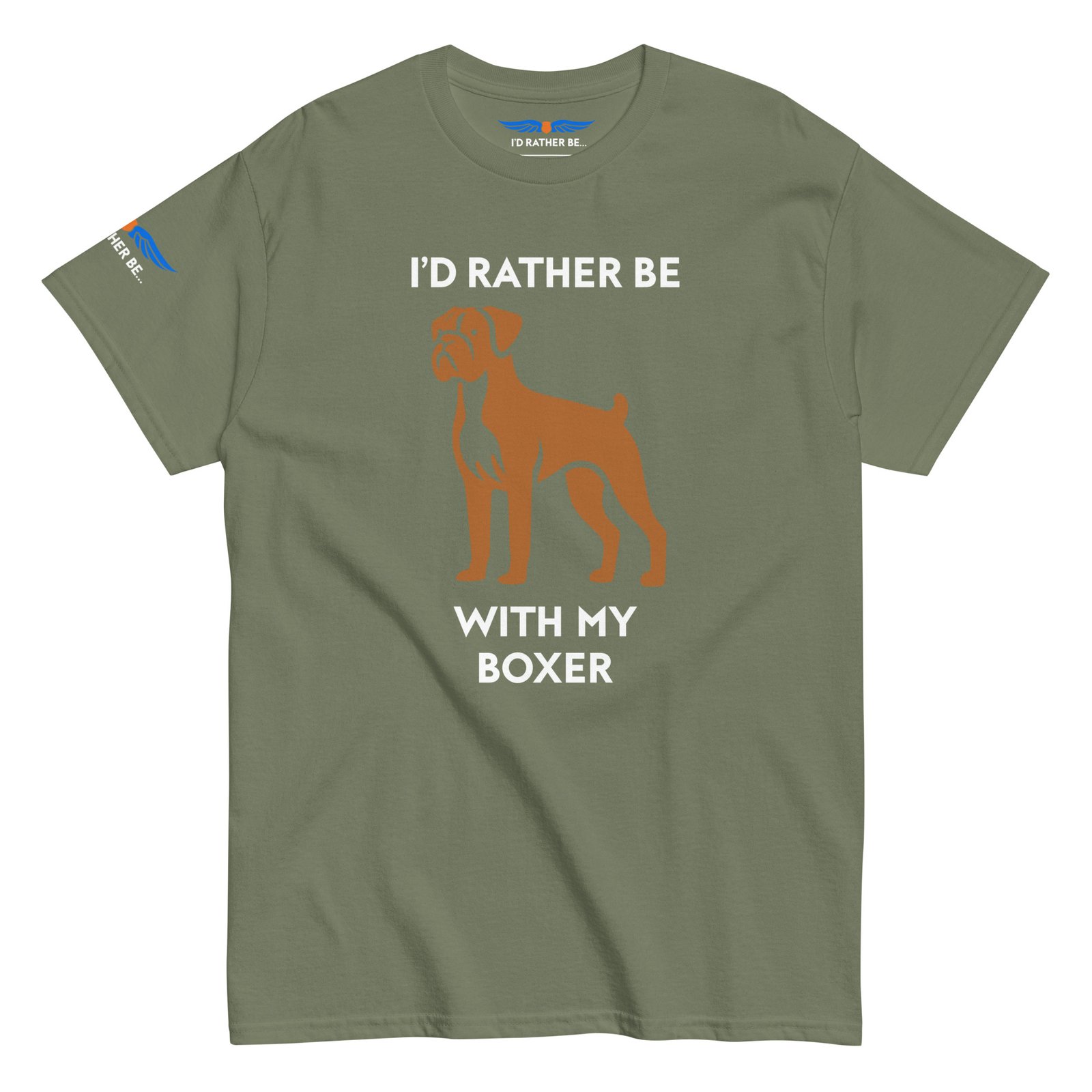 I’d Rather Be With My Boxer T-Shirt - Image 6