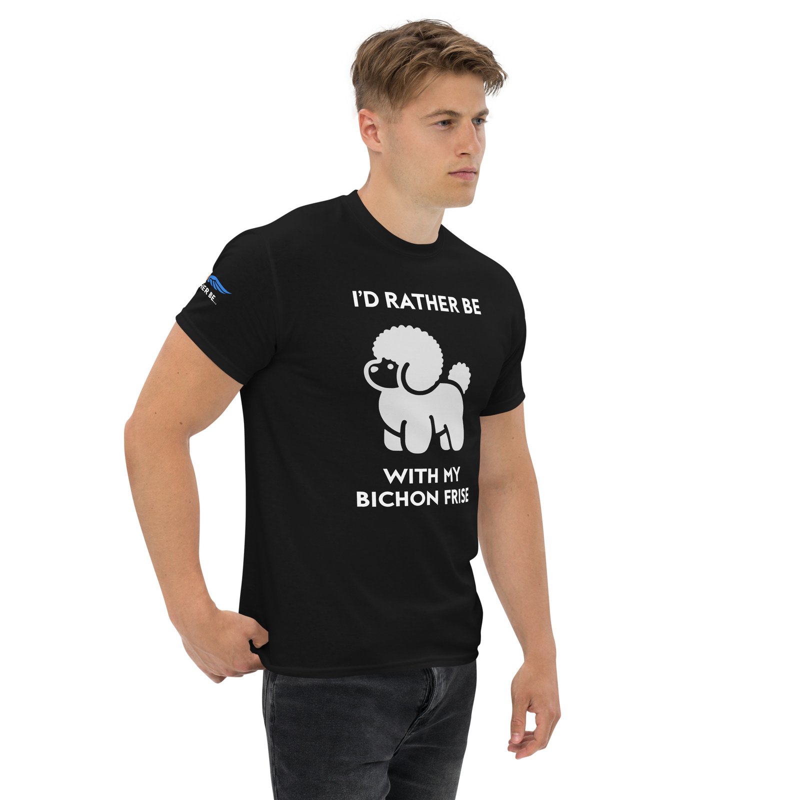 I’d Rather Be With My Bichon Frise T-Shirt - Image 2