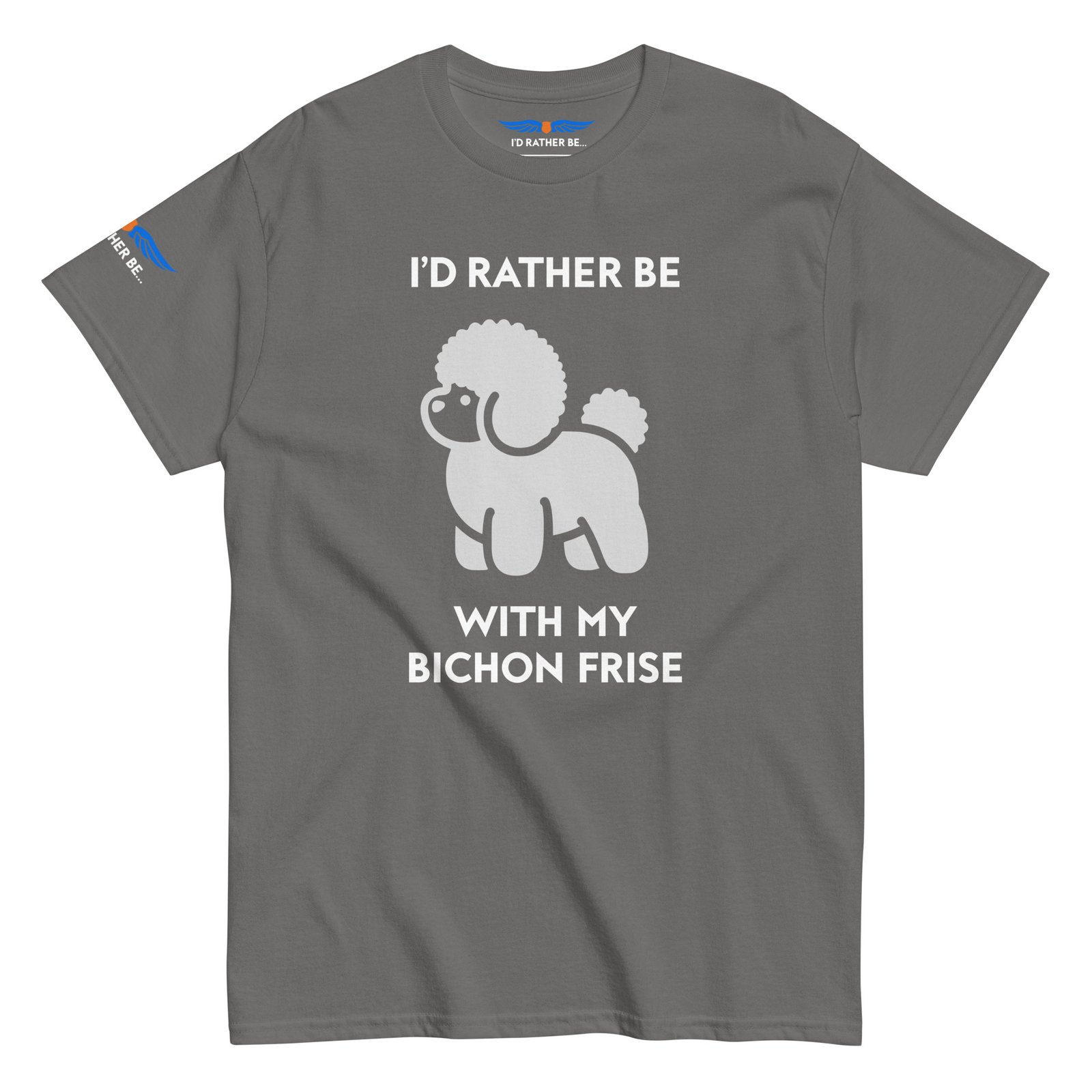 I’d Rather Be With My Bichon Frise T-Shirt - Image 5
