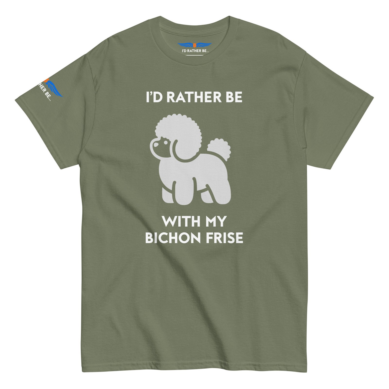 I’d Rather Be With My Bichon Frise T-Shirt - Image 6